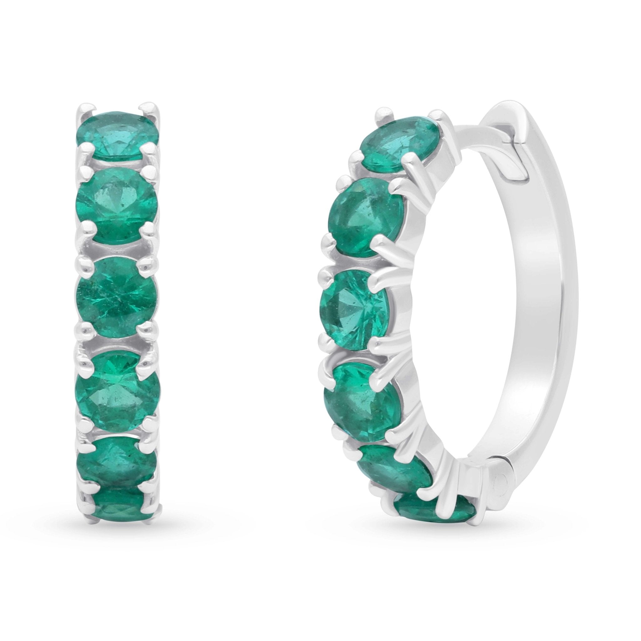 SOLARA HOOP & CHARM EARRING/MONTANA BLUE