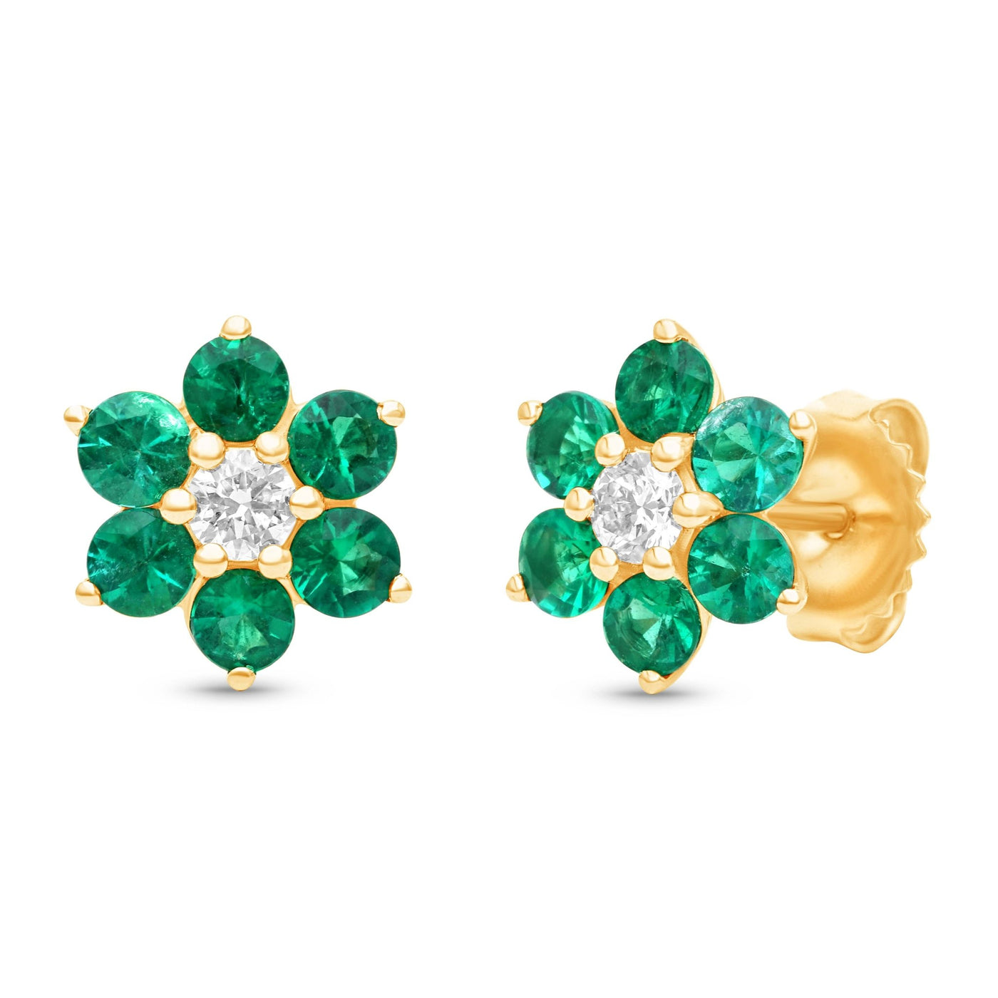 Bloom Earrings - YG - Belmont Sparkle