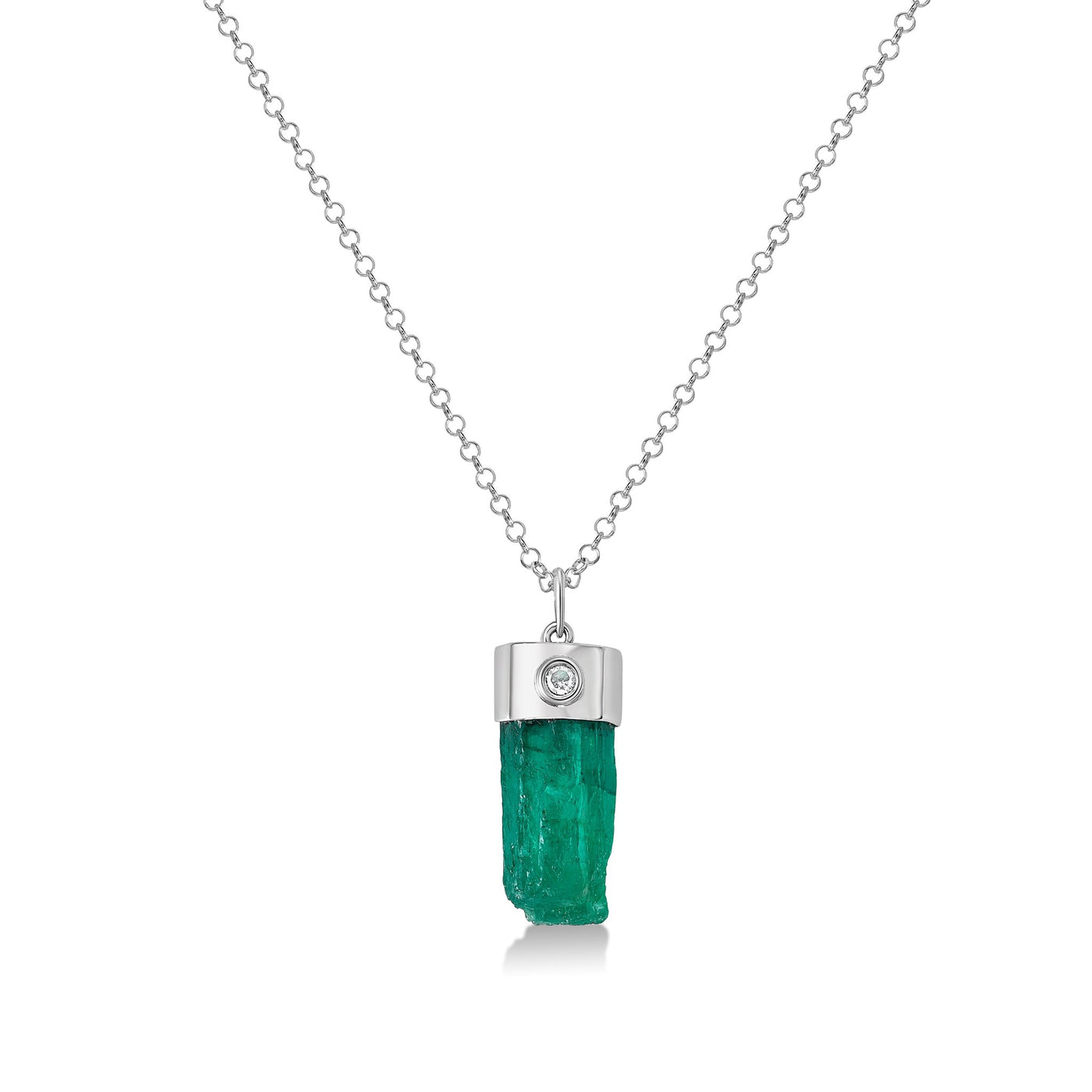 Brut I Necklace - WG - Belmont Sparkle