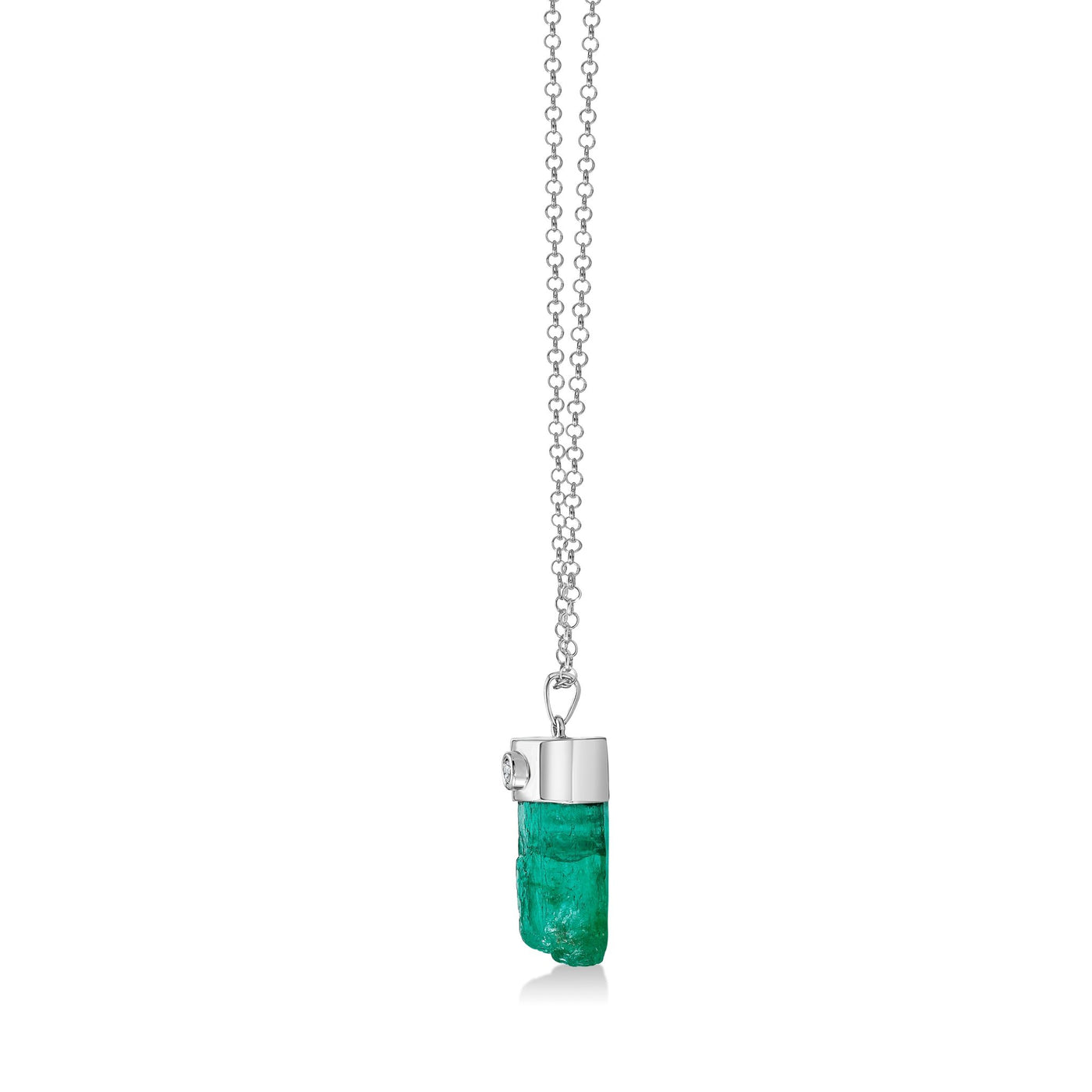 Brut I Necklace - WG - Belmont Sparkle