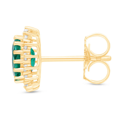 Cleo Stud Earrings - YG - Belmont Sparkle