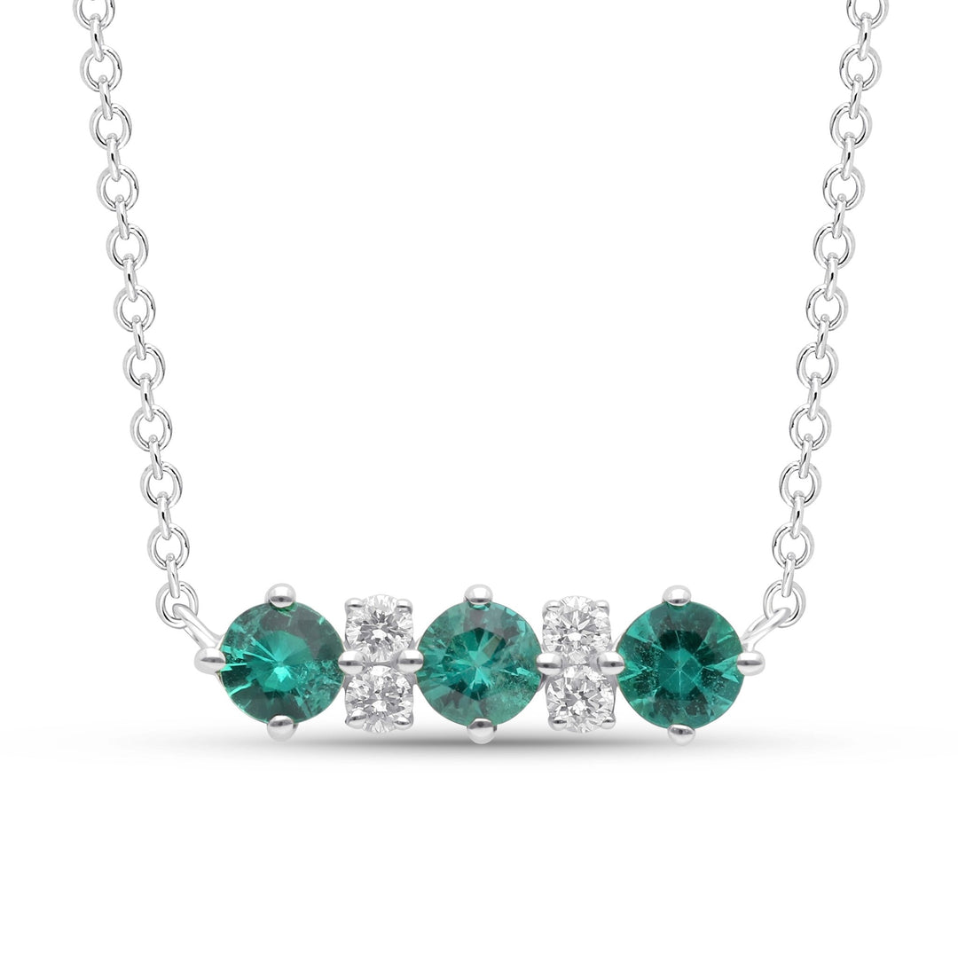 エメラルドネックレス　ビーズ　ジュエリー　emerald necklace esmeralda-necklace-yg-belmont-