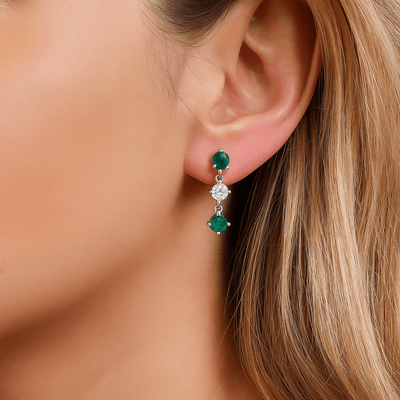 Eternal Earrings - WG - Belmont Sparkle