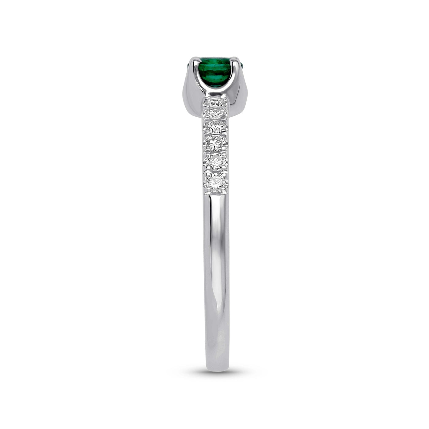 Evera Emerald Ring - WG - Belmont Sparkle