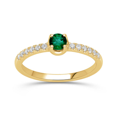 Evera Emerald Ring - WG - Belmont Sparkle