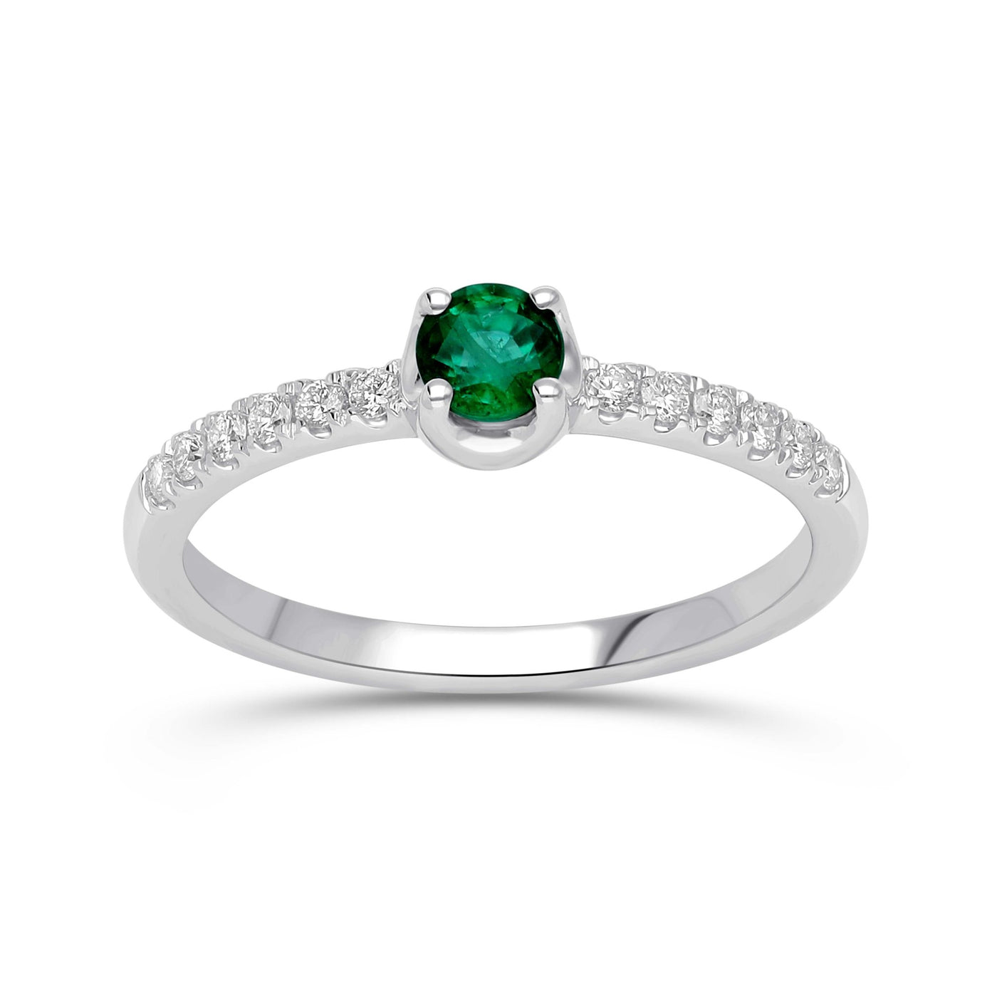 Evera Emerald Ring - WG - Belmont Sparkle