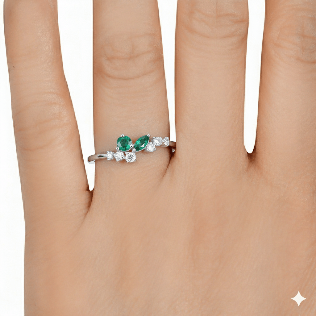 Flora Ring - WG - Belmont Sparkle