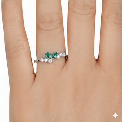 Flora Ring - WG - Belmont Sparkle