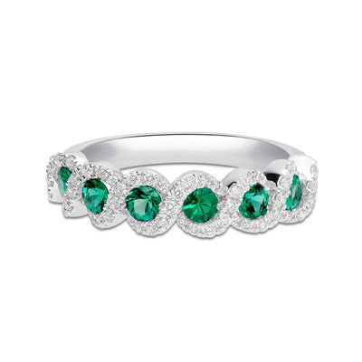 Garland Emerald Ring - WG - Belmont Sparkle