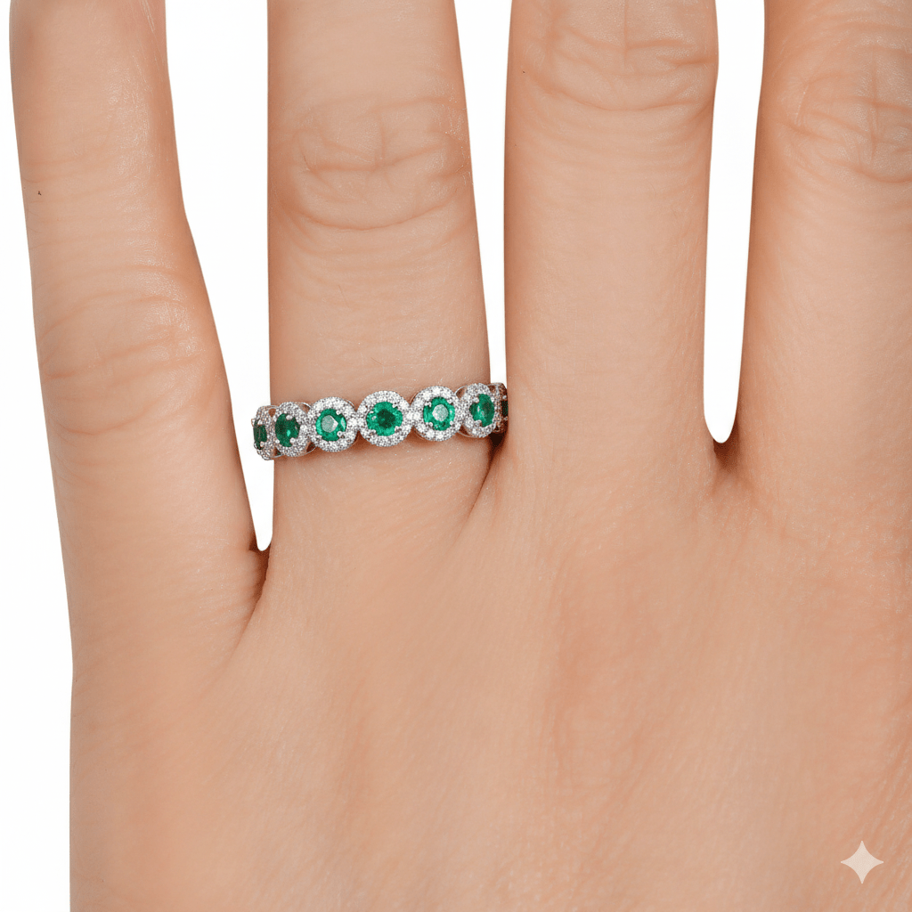 Garland Emerald Ring - WG - Belmont Sparkle
