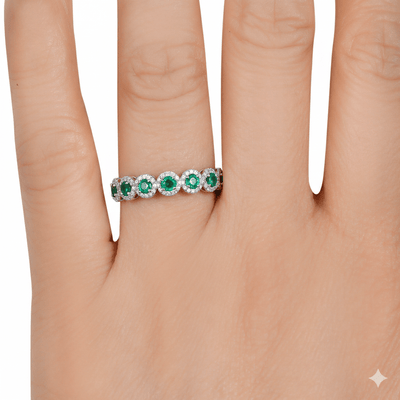 Garland Emerald Ring - WG - Belmont Sparkle