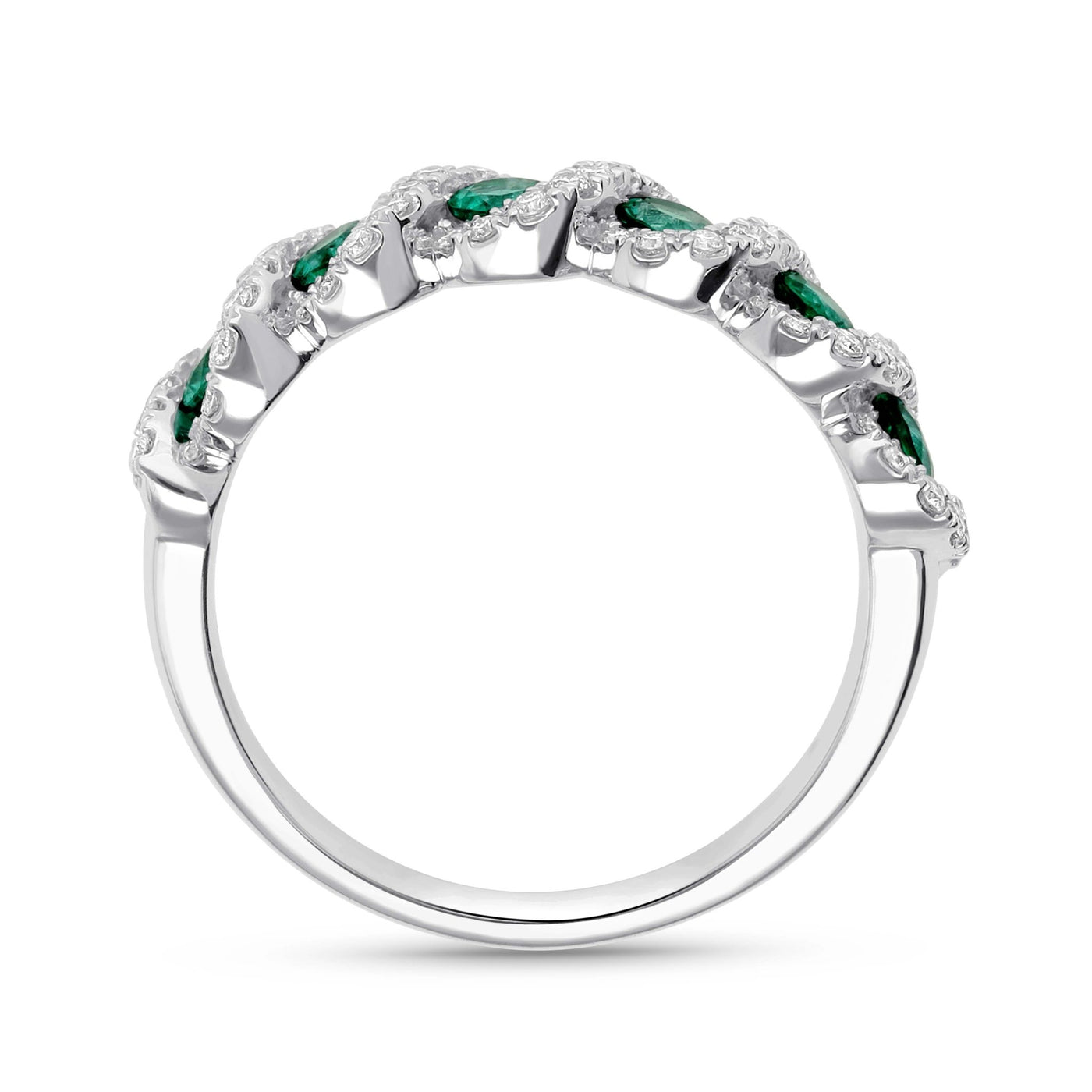 Garland Emerald Ring - WG - Belmont Sparkle