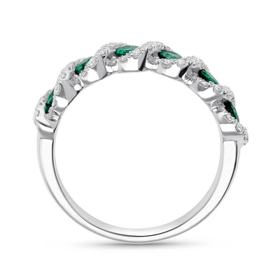 Garland Emerald Ring - WG - Belmont Sparkle