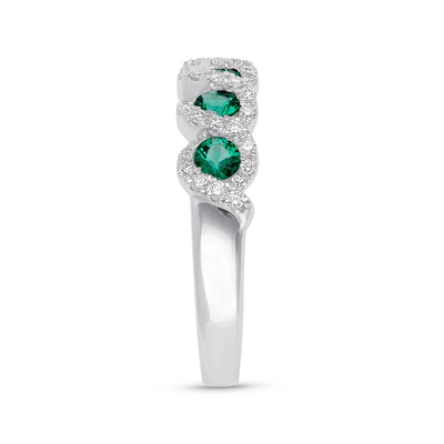 Garland Emerald Ring - WG - Belmont Sparkle