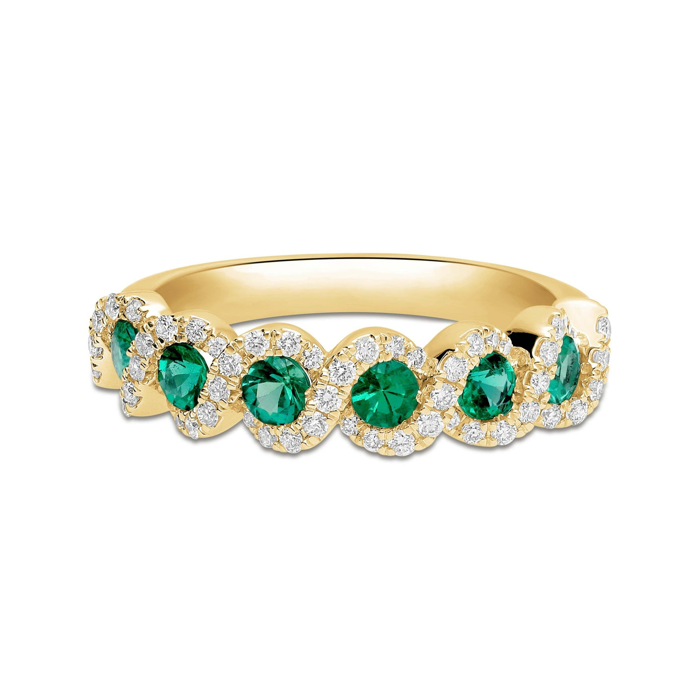 Garland Emerald Ring - YG - Belmont Sparkle