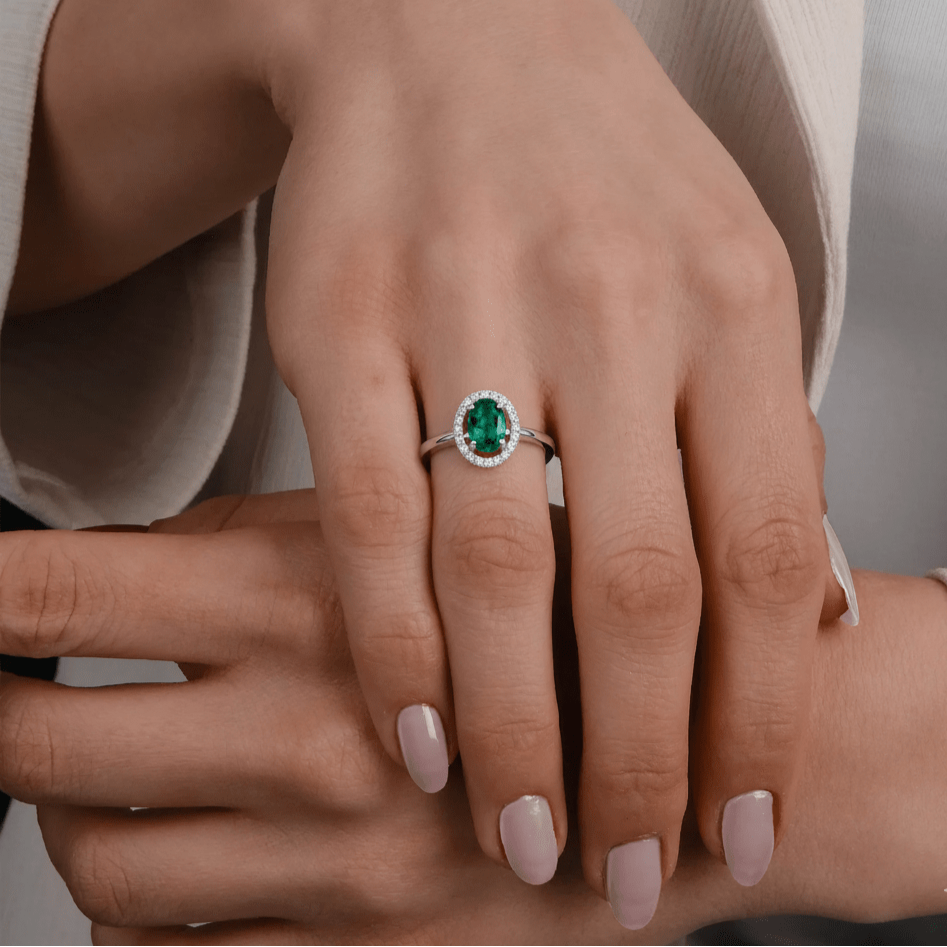 Haloire Ring - WG - Belmont Sparkle