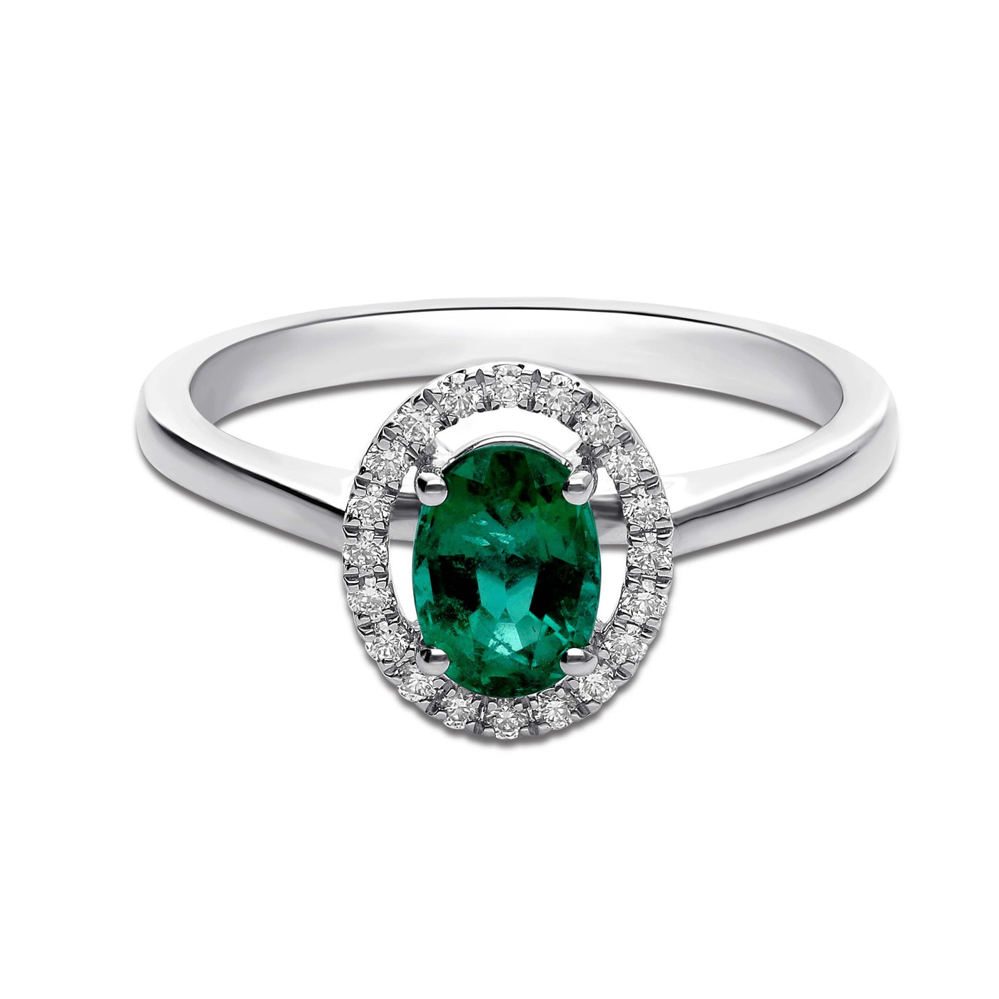 Haloire Ring - WG - Belmont Sparkle