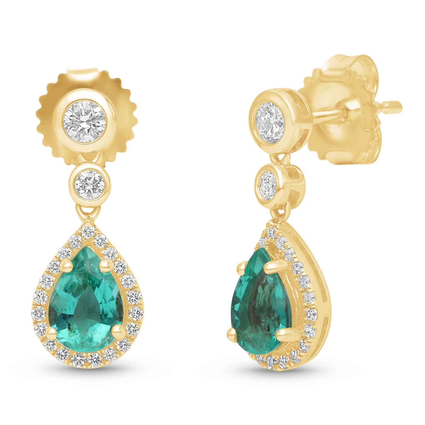 La Poire II Earrings - WG - Belmont Sparkle