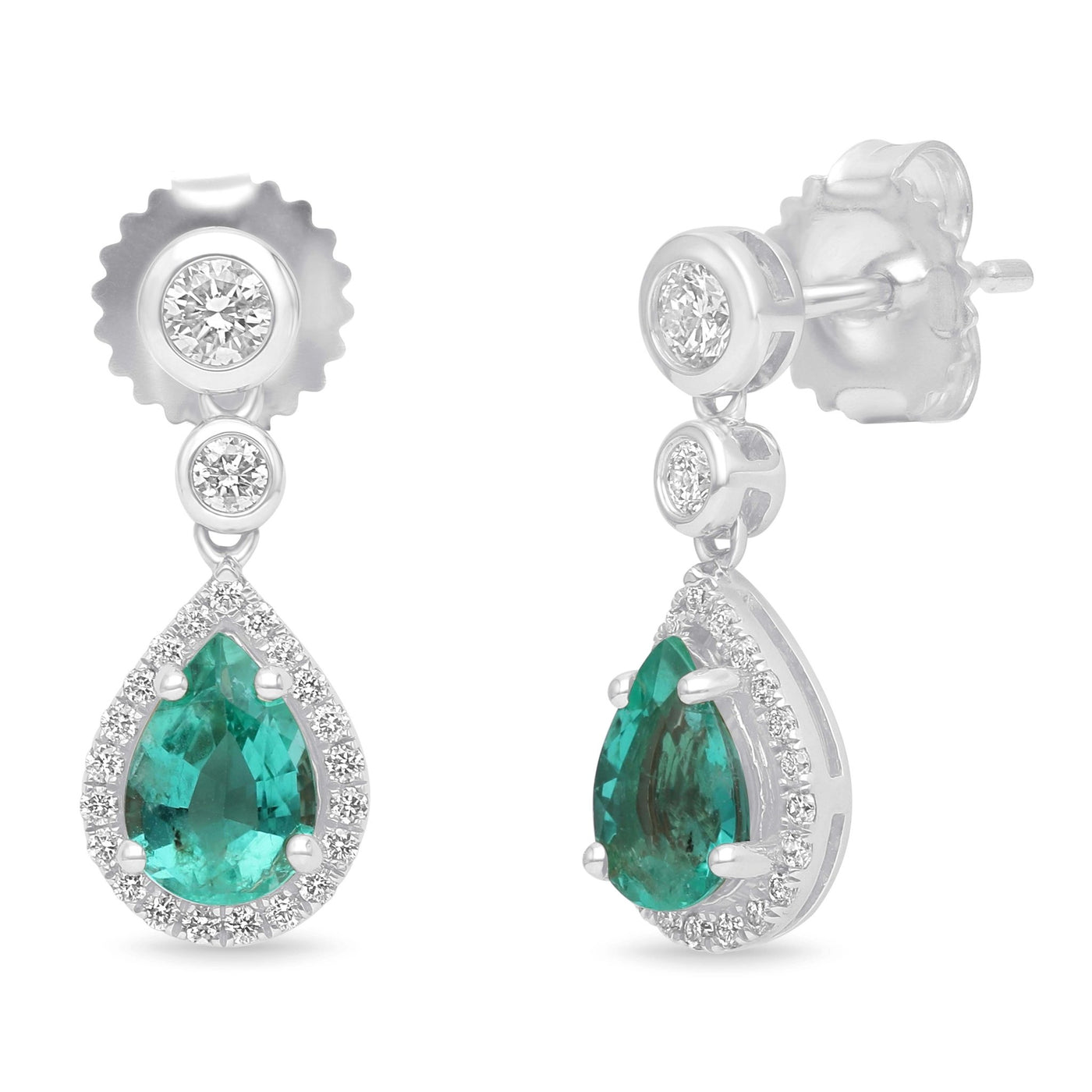 La Poire II Earrings - YG - Belmont Sparkle