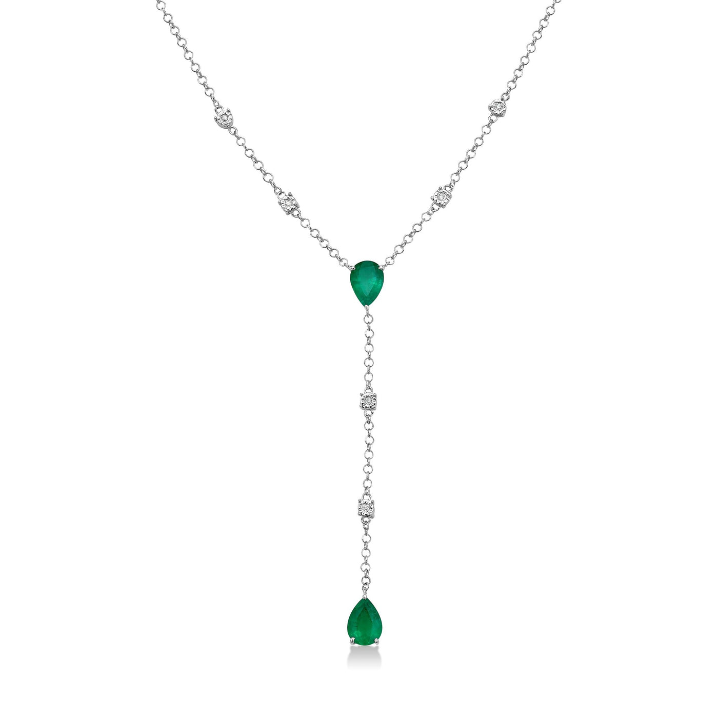 Nahla Necklace - WG - Belmont Sparkle