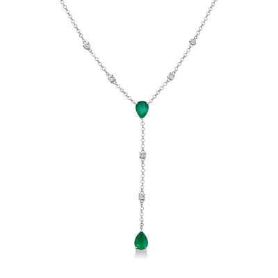 Nahla Necklace - WG - Belmont Sparkle