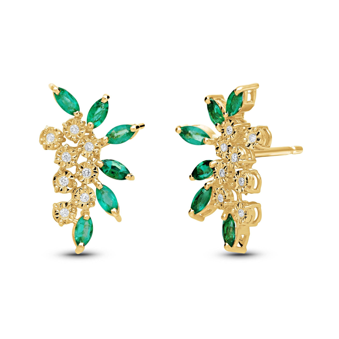 Petalis Earrings - WG - Belmont Sparkle