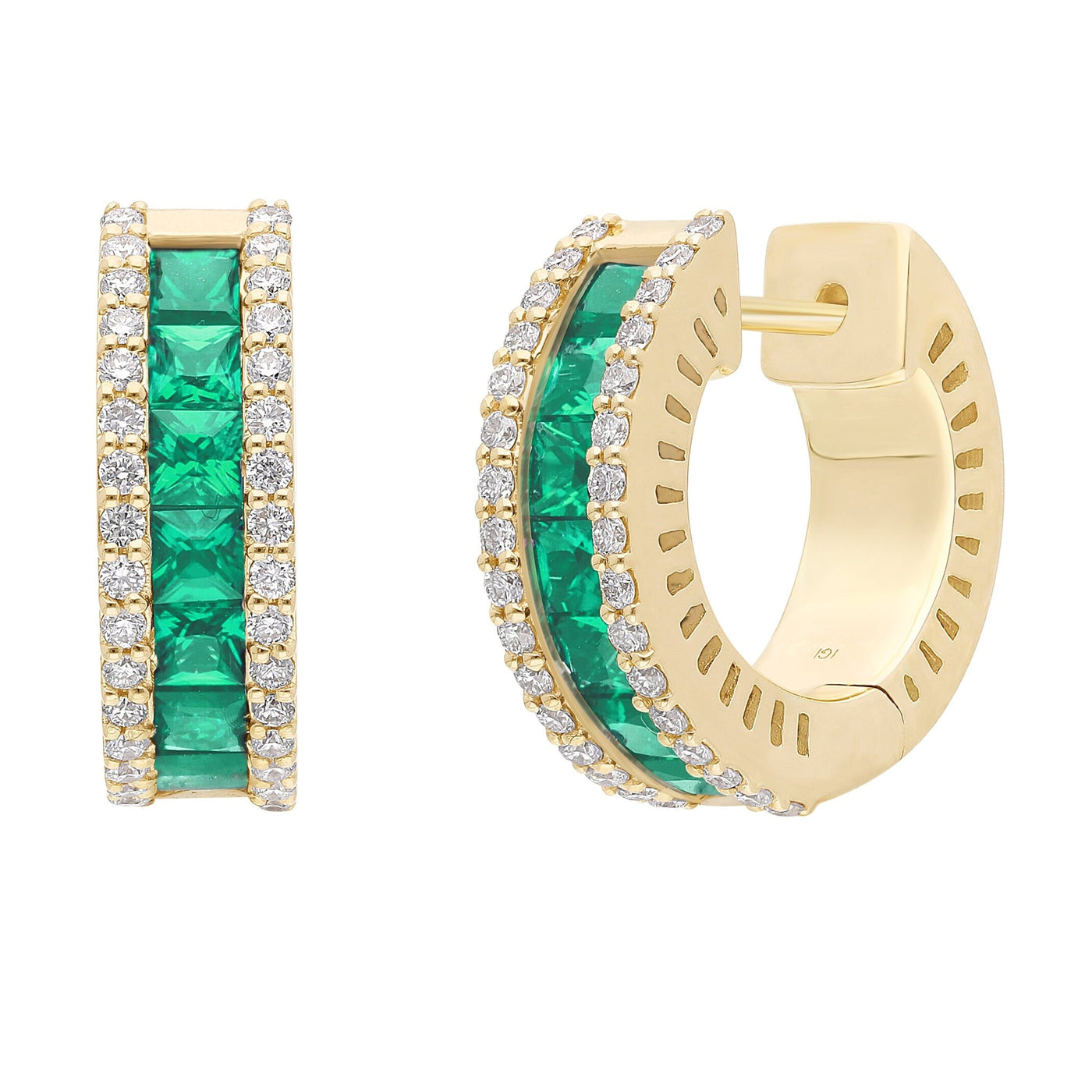 Roda Earrings - YG - Belmont Sparkle