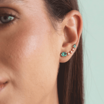 Stara Earrings - YG - Belmont Sparkle