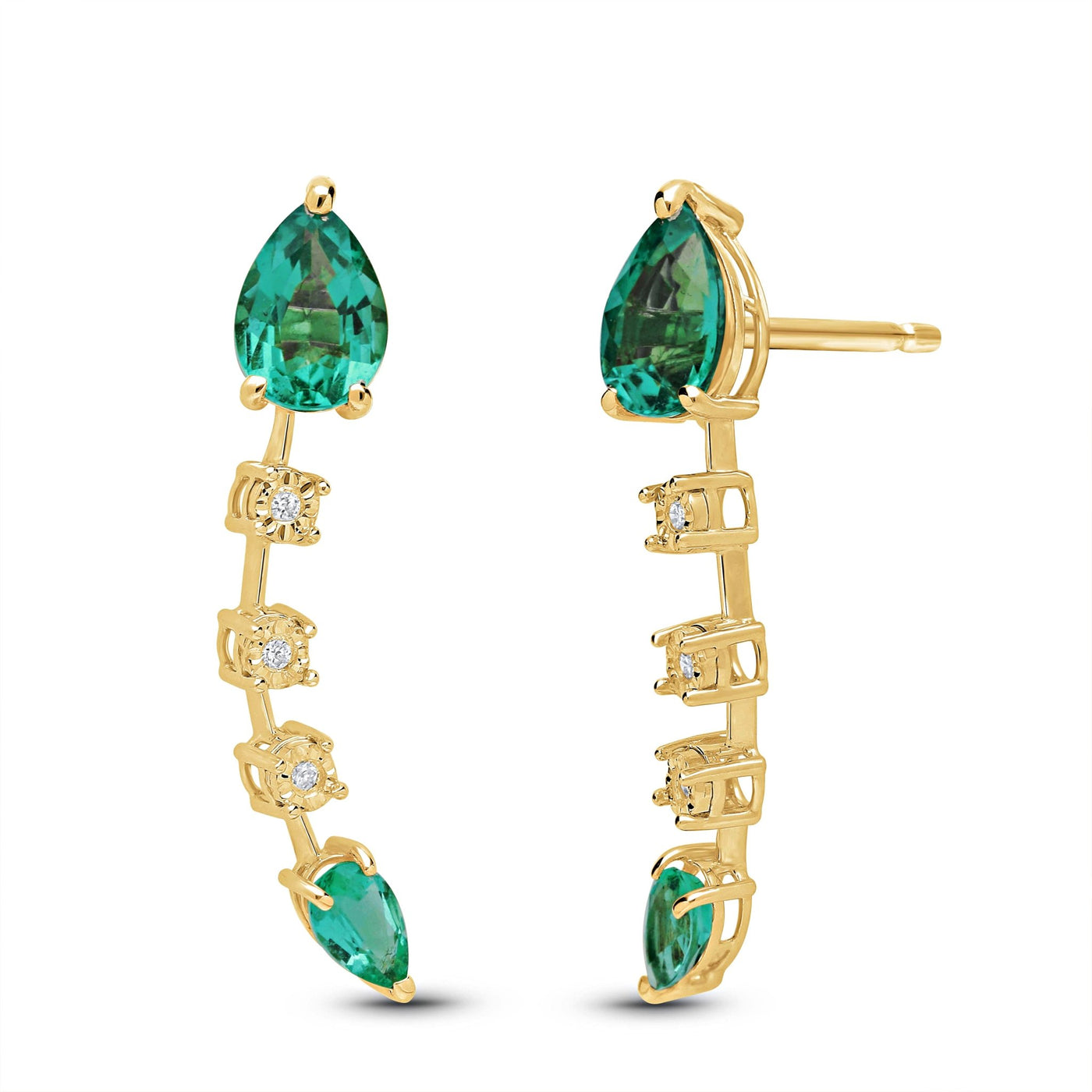 Stara Earrings - YG - Belmont Sparkle